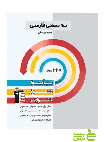 فارسی پنجم ابتدایی سه سطحی قلم چی